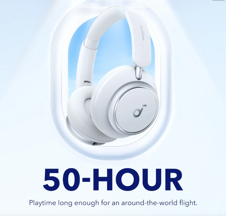 Anker Soundcore Space Q45 Headphones - White